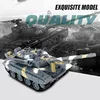 led light 4-CH 1:64 mini remote control tank RC car simulation combat tank model educational toy children gift 2