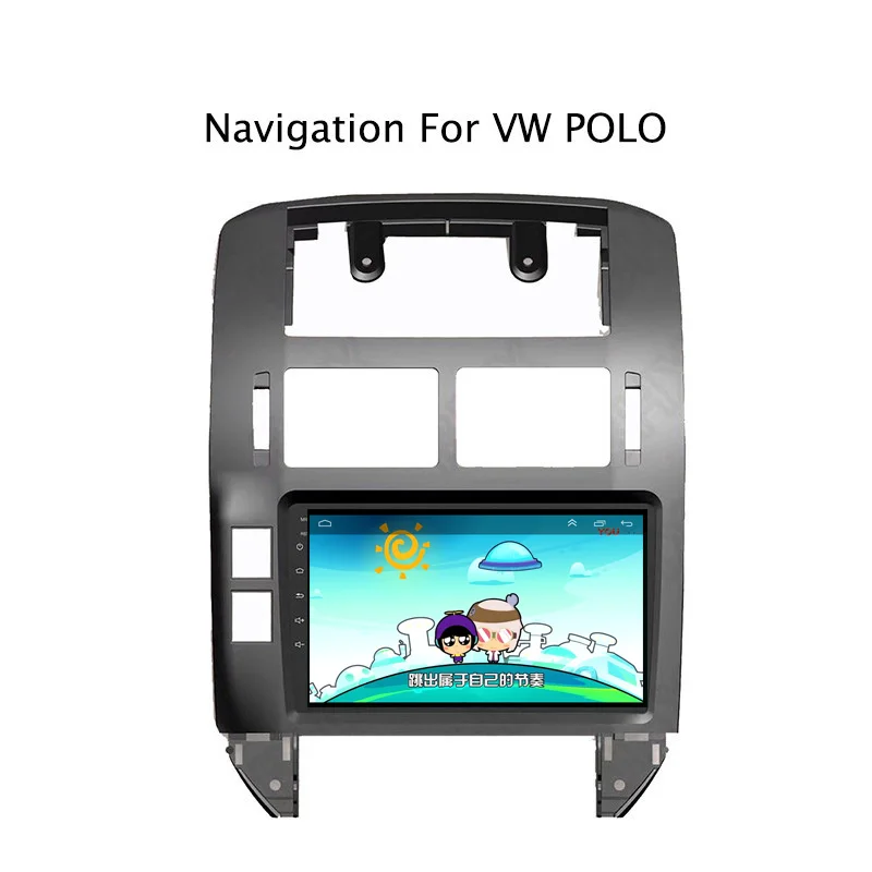Cheap 9Inch Android 8.1 Car DVD GPS Navigation Player For VW Polo 2004-2010 4G LTE with SIM Card Slot 2DIN Car Radio Stereo 6