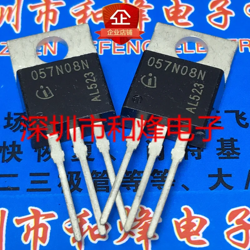 10PCS IPP057N08N3G 057N08N TO-220 60A 80V   100% ű  