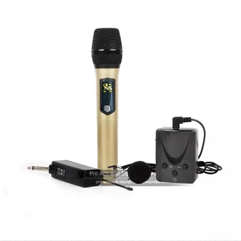 

Wireless Lavalier Lapel Clip Mic Bodypack Transmitter Receiver Sets Handheld Microphone Handfree Megaphone For Teaching Meeting