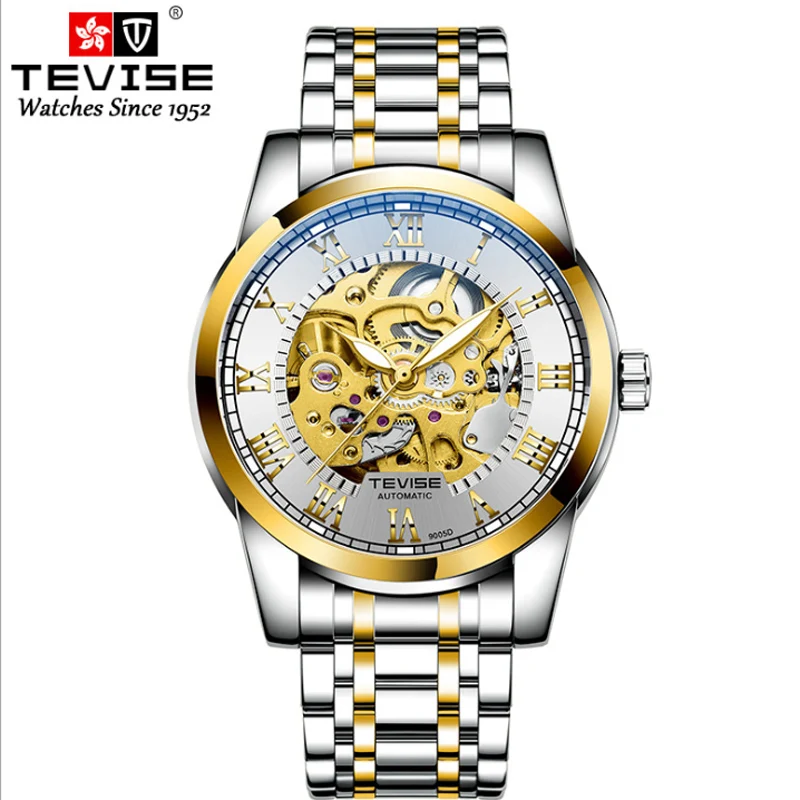 Men's Watch full Automatic Hollow Waterproof Business Trend Mechanical Men's Watch Luminous Sports Steel Band Watch