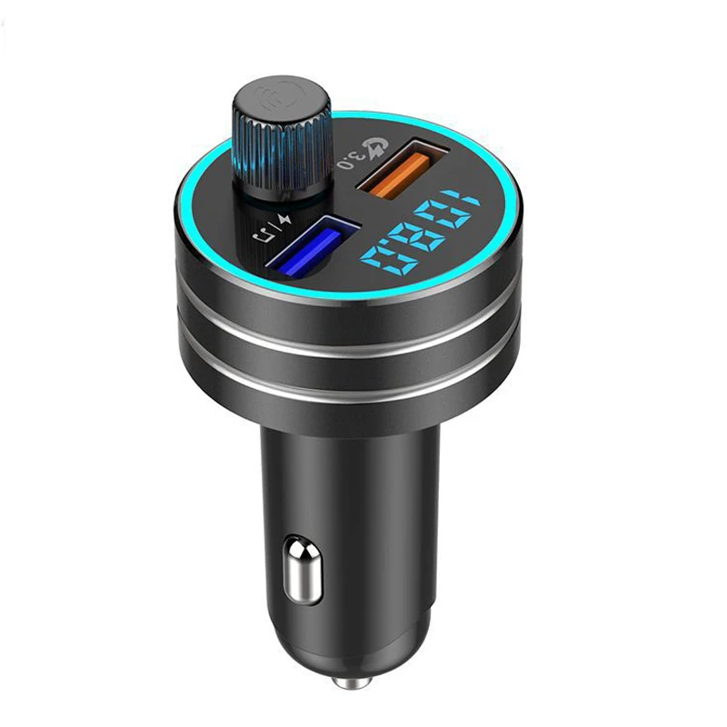Автомобильный Bluetooth MP3-плеер Автомобильное зарядное устройство Bluetooth fm-передатчик приемник QC3.0 двойной USB металлический корпус автозапчасти XC-76