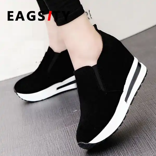 womens pointed toe slip on sneakers