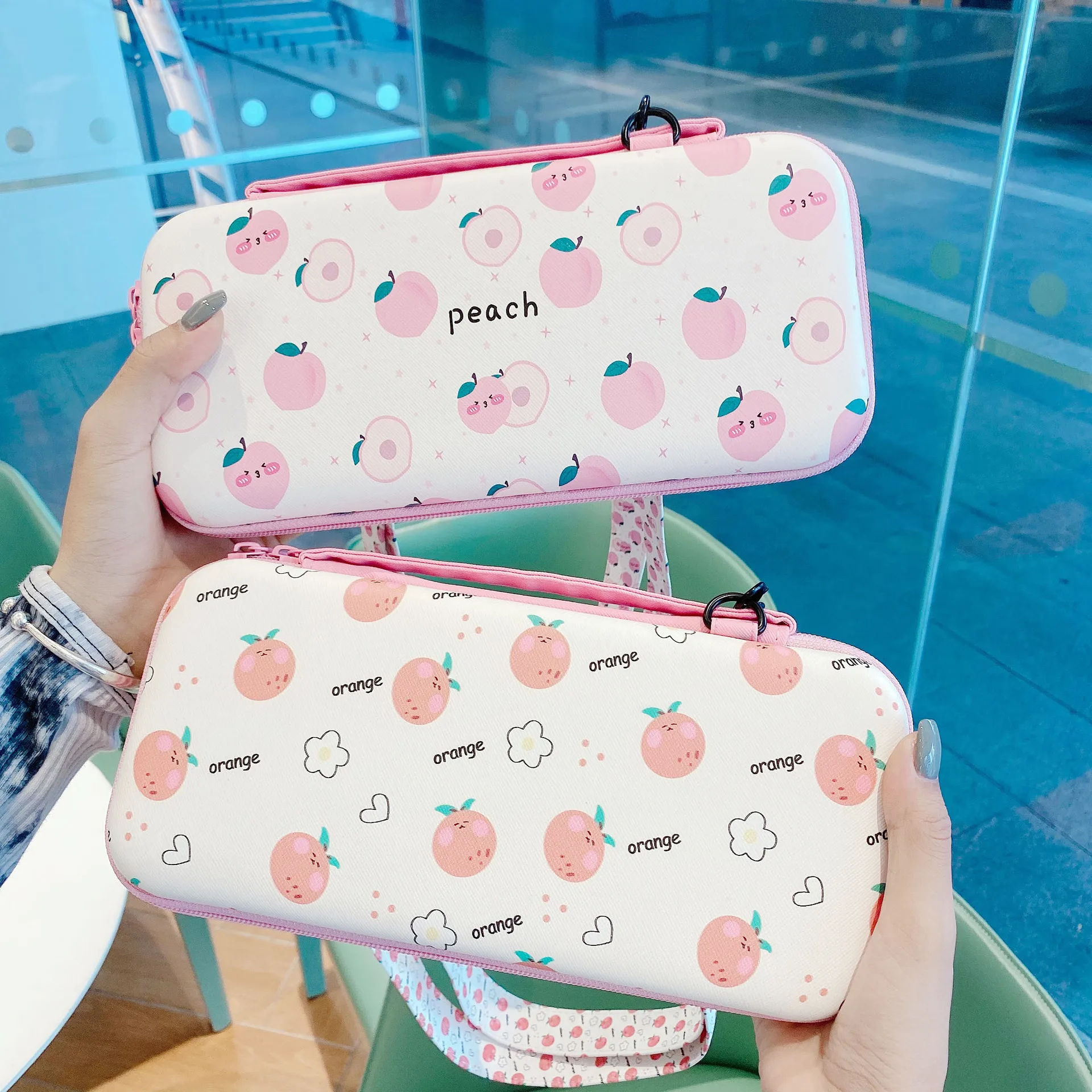 Etui-닌텐도 스위치 및 라이트용 카카사 Estuche 보호 케이스, 닌텐도 스위치 콘솔 게임 액세서리 커버 파우치 백 주머니