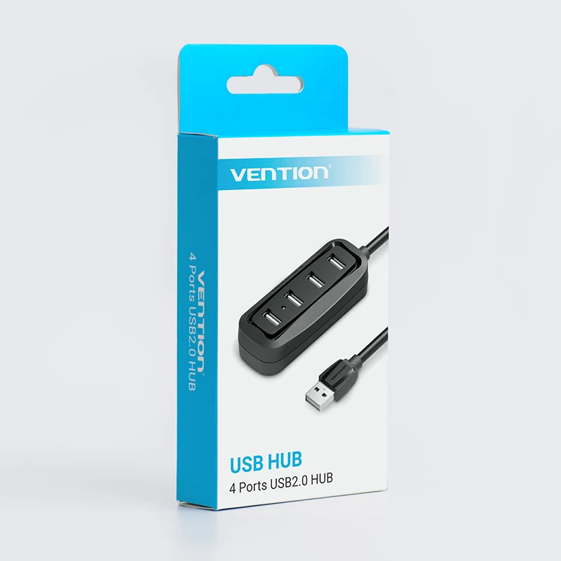 Vention usb-хаб высокоскоростной 4 порта USB 2,0 концентратор разветвитель портативный OTG концентратор USB для Apple Macbook Air ноутбук ПК планшет