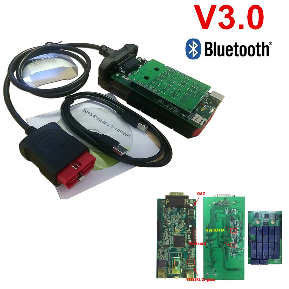 2020 VD TCS CDP pro с зеленой платой V3 V3.0 диагностический инструмент для delaksi vd ds150e cdp