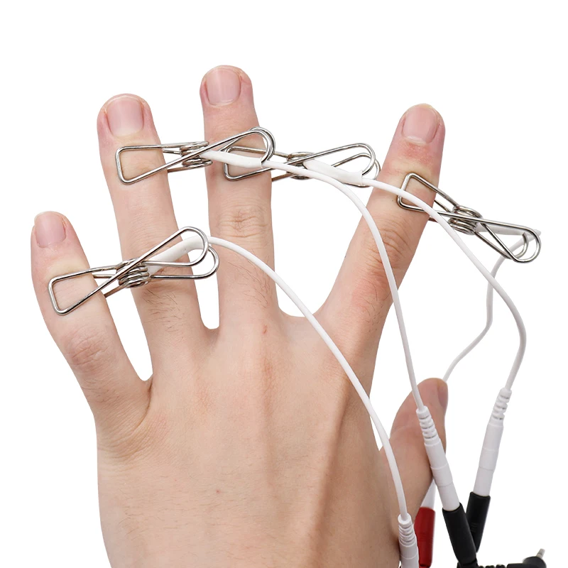 Electric Shock Nipple Clamps Metal Breast Labia Clips For SM Bondage