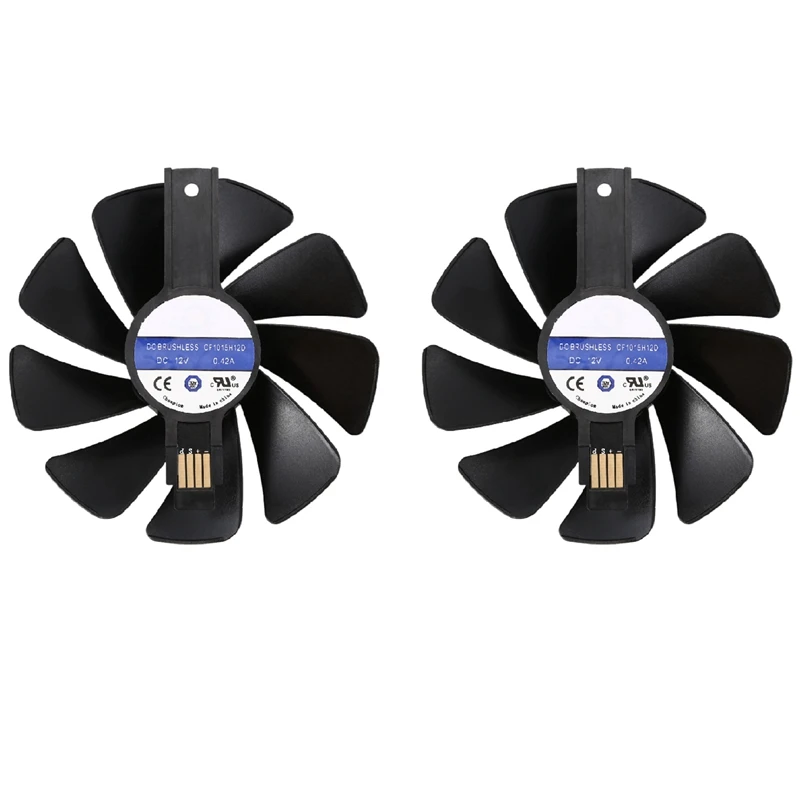 Охлаждающий вентилятор для видеокарты 2x95 мм CF1015H12D DC12V замена Sapphire 8G RX 470 4G GDDR5 RX570