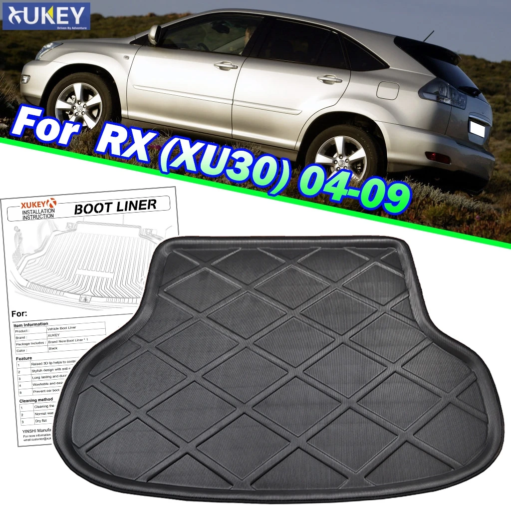 Для Lexus RX RX300 RX330 RX350 RX400h XU30 2004 2009 загрузочный грузовой лайнер лоток задний багажник