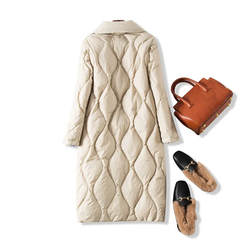 Fashion Warm White Duck Down Jacket Women 2020 New