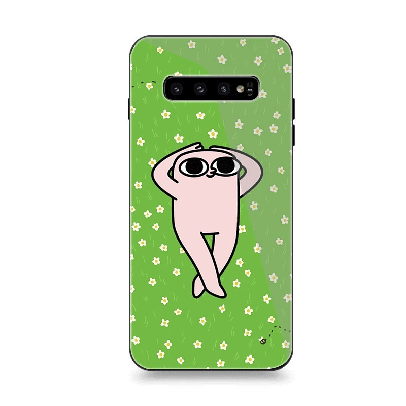 Мобильный чехол для телефона Стекло для samsung A10 A20 A30 A40 A50 A60 A70 S7 край S8 Plus Note 8 9 S10 Кот