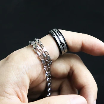 

Anime Sword Art Online SAO Kirigaya Kazuto Theme Cosplay Finger Ring Men Women Jewelry Fashion Necklace New Year Gift