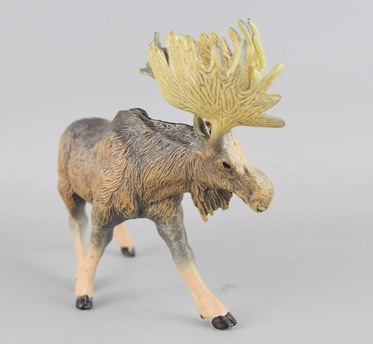 New Products Animal Model Africa Wild Forest Animal Picture Lion Bison Snow Deer Model Ornaments