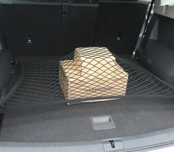 

70*50CM Black Floor Style Trunk Cargo Net Elastic Storage Bag Universal Luggage Net Car Trunk Net Partition Cover