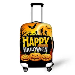 Эластичные багажные Чехлы для 18-32 дюймов чемодан Хэллоуин Джек-О '-фонарь Дорожный чемодан защитный чехол на Чемодан Аксессуары