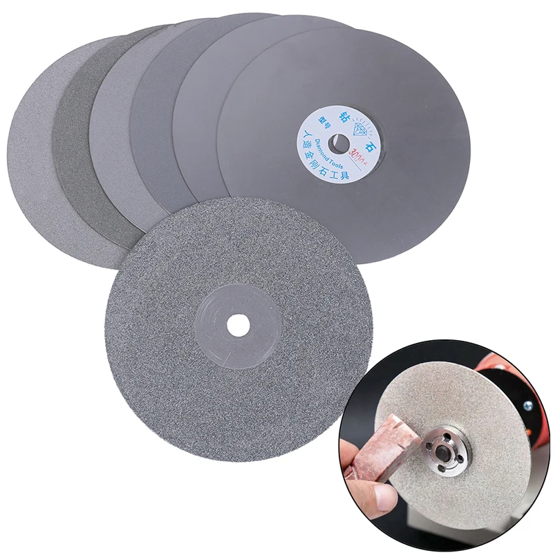 1pc New Hot 6" 150mm Carborundum Diamond Coated Flat Lap Disc Jewelry Polish Grinding Wheel