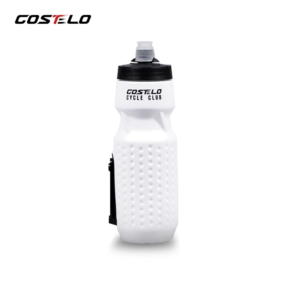 white 1 pcs Инновационный Costelo магнитный держатель для бутылки воды клетка велосипед бутылка воды для велосипедиста Спортивная бутылка для воды, 710 мл колба прессования - Цвет: white 1 pcs