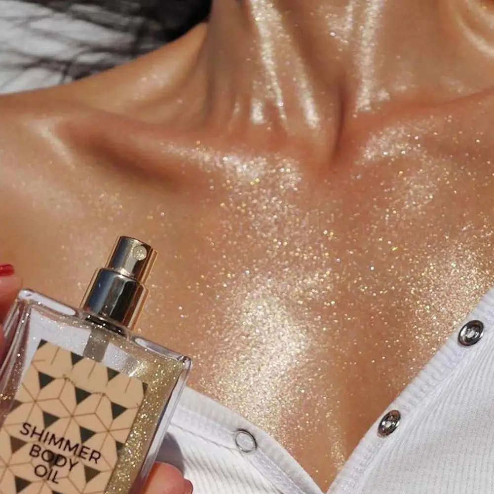 Liquid High Gloss Wheat Complexion Brighten Waterproof Shimmer Body Leg Clavicle Diamond Facial Highlighter Makeup 45ml face highlighter