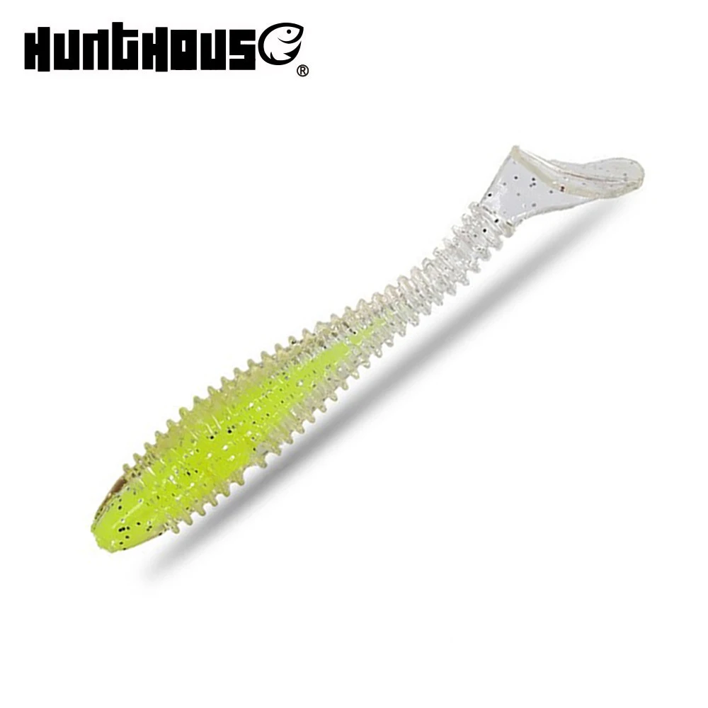Мягкие приманки Hunt House zander 6 шт. 75 мм 3g легко смывается Т образный хвост рыболовные