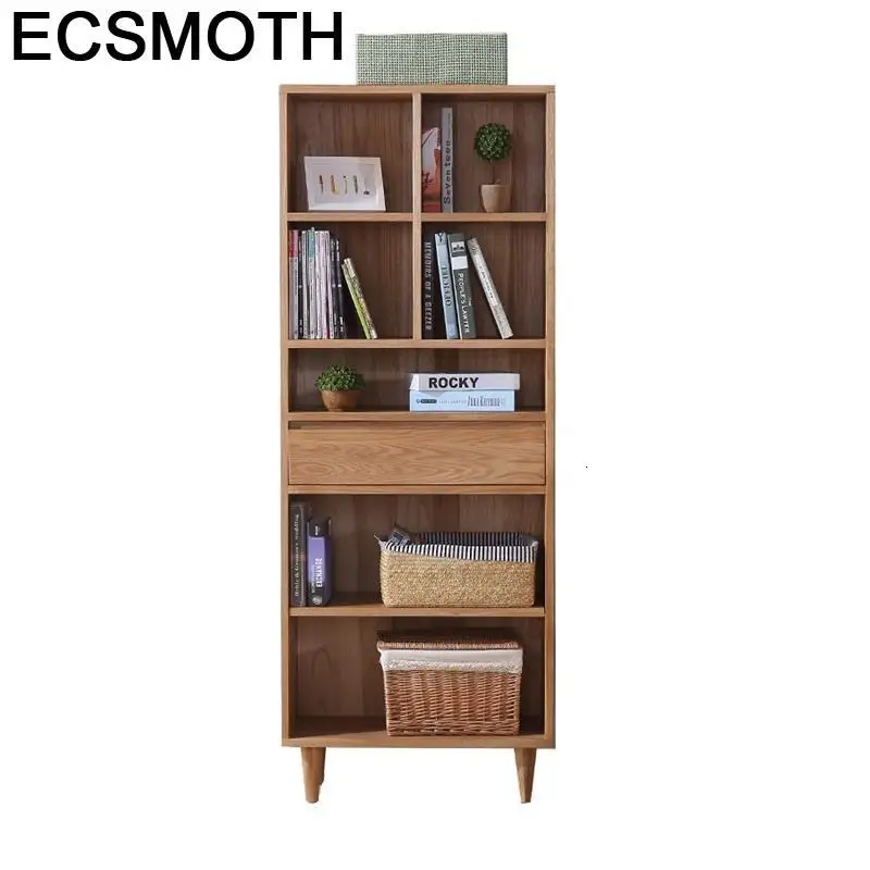cheap Bureau Meuble Librero Bois Estante Para Livro Decoracion Cabinet Display Vintage Wood Retro Furniture Decoration Book Shelf Case