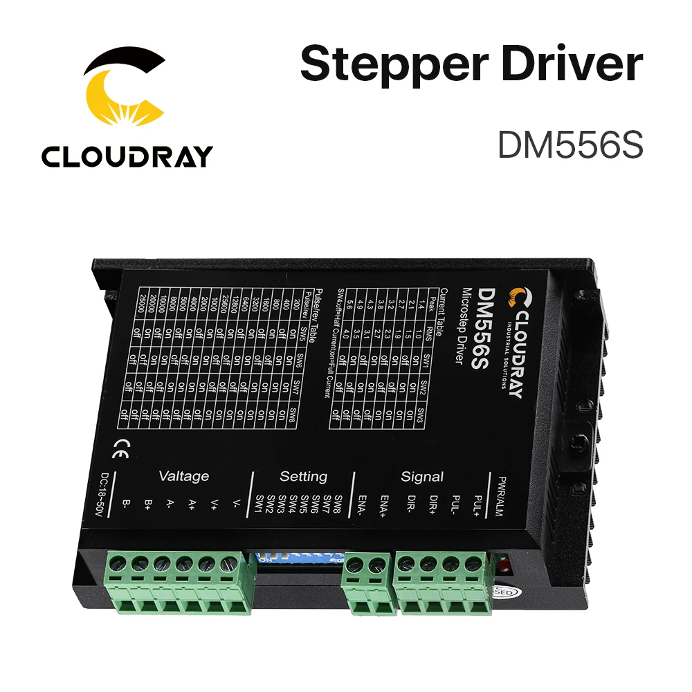 Cloudray 2-фазный шаговый мотор драйвер DM556S поставить Напряжение 18-50VDC Выход 1,4-5.6A ток