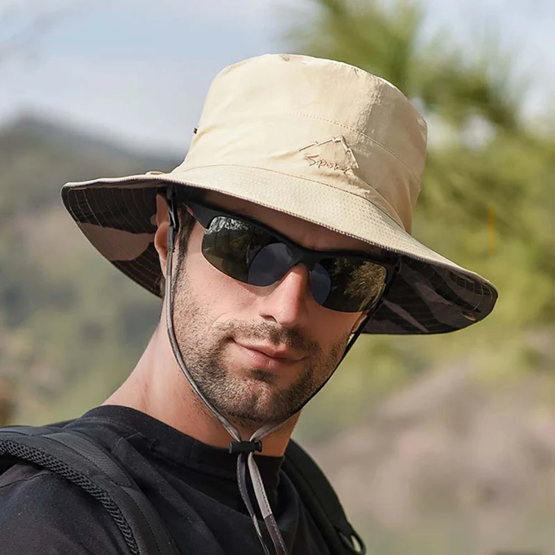 

Hiking Bucket Hats Outdoor Jungle Military Camo Bonnie Hat Outdoor Fishing Camping Barbecue Mountain Climbing Hatfz