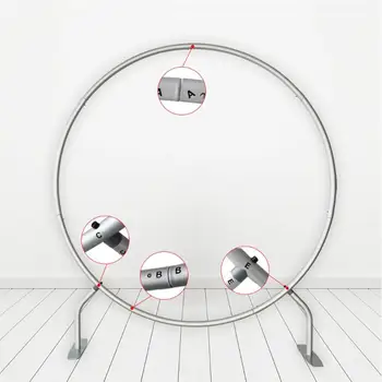 شراءحامل مستدير لخلفية قوس الزفاف خلفية خلفية دعم حفلة عيد ميلاد لتقوم بها بنفسك إطار ديكور بالون بحجم مخصص