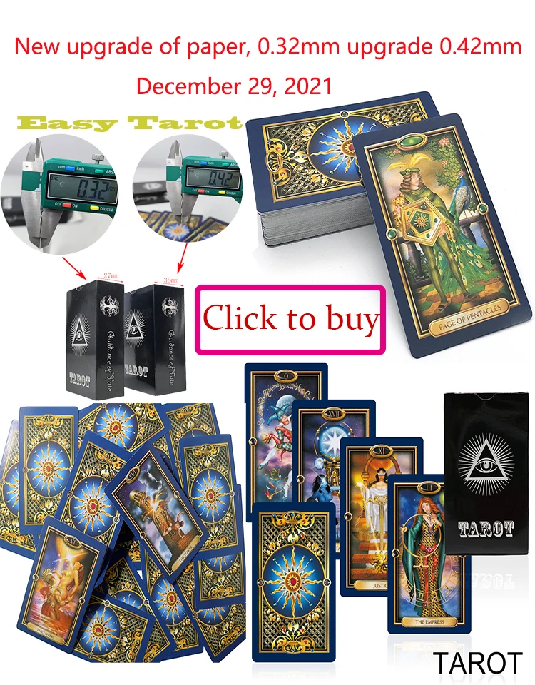 Most popular Tarot Deck 78 Cards. Witch Tarot.Affectional Divination Fate Game. Game Deck. Mystical Affectional Divination.