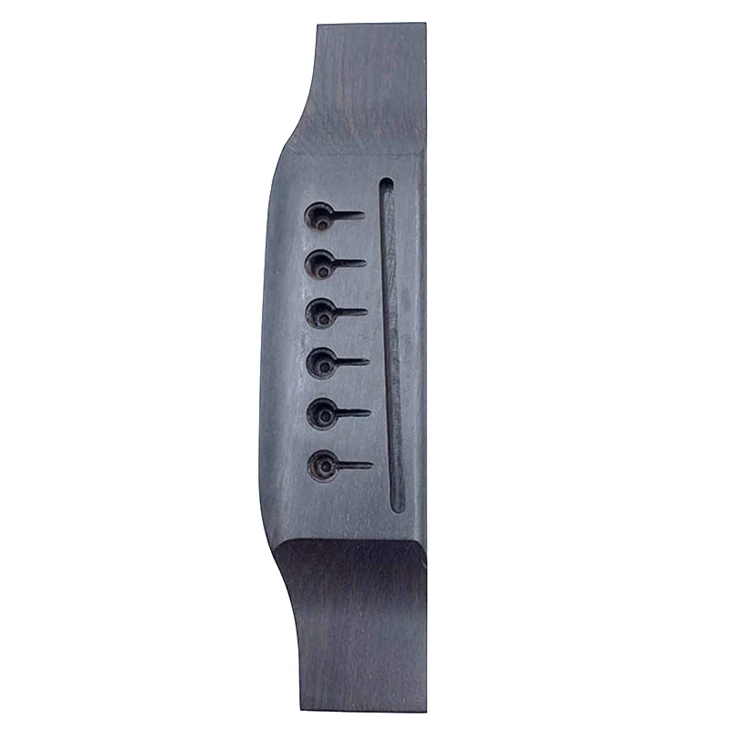 1 Pcs Black Ebony Acoustic Folk Guitar Replacement Bridge for Fits | Спорт и развлечения