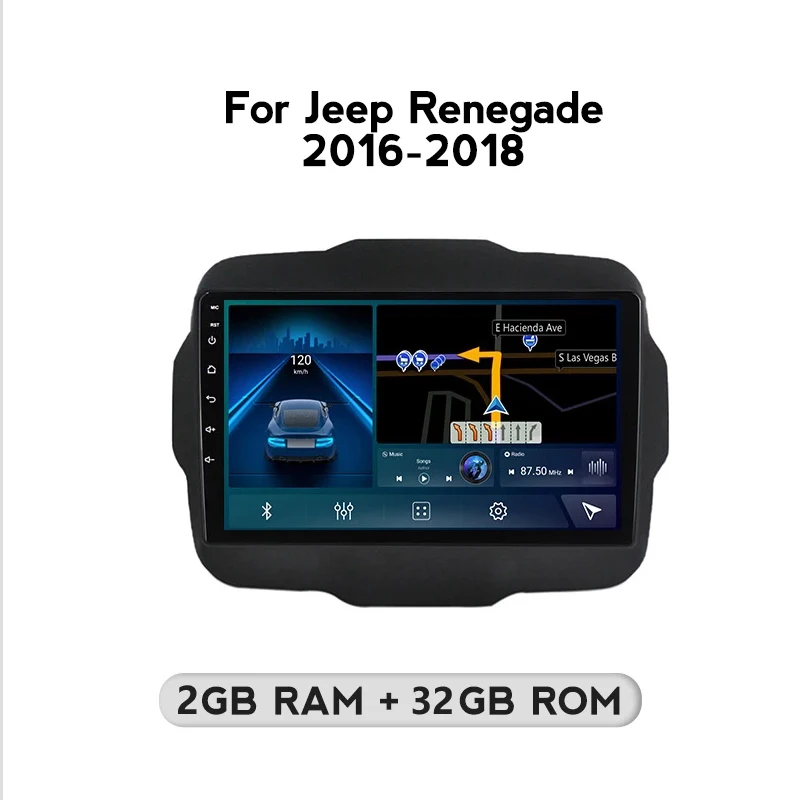 Автомобильный мультимедийный плеер 2 ГБ + 32 Android 10 1 для Jeep Renegade 2016 2017 2018 | Автомагнитолы -1005002722656002