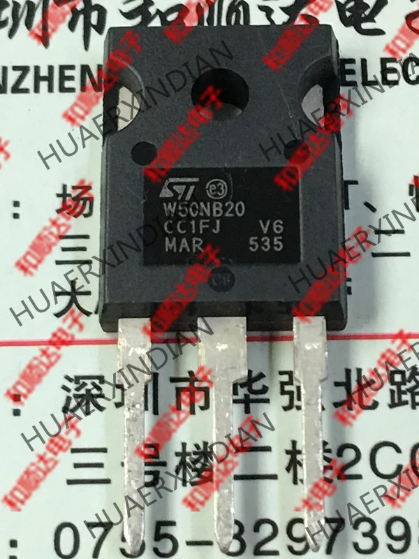 5 шт., новые оригинальные кнопки W50NB20 STW50NB20-247 200V 50A
