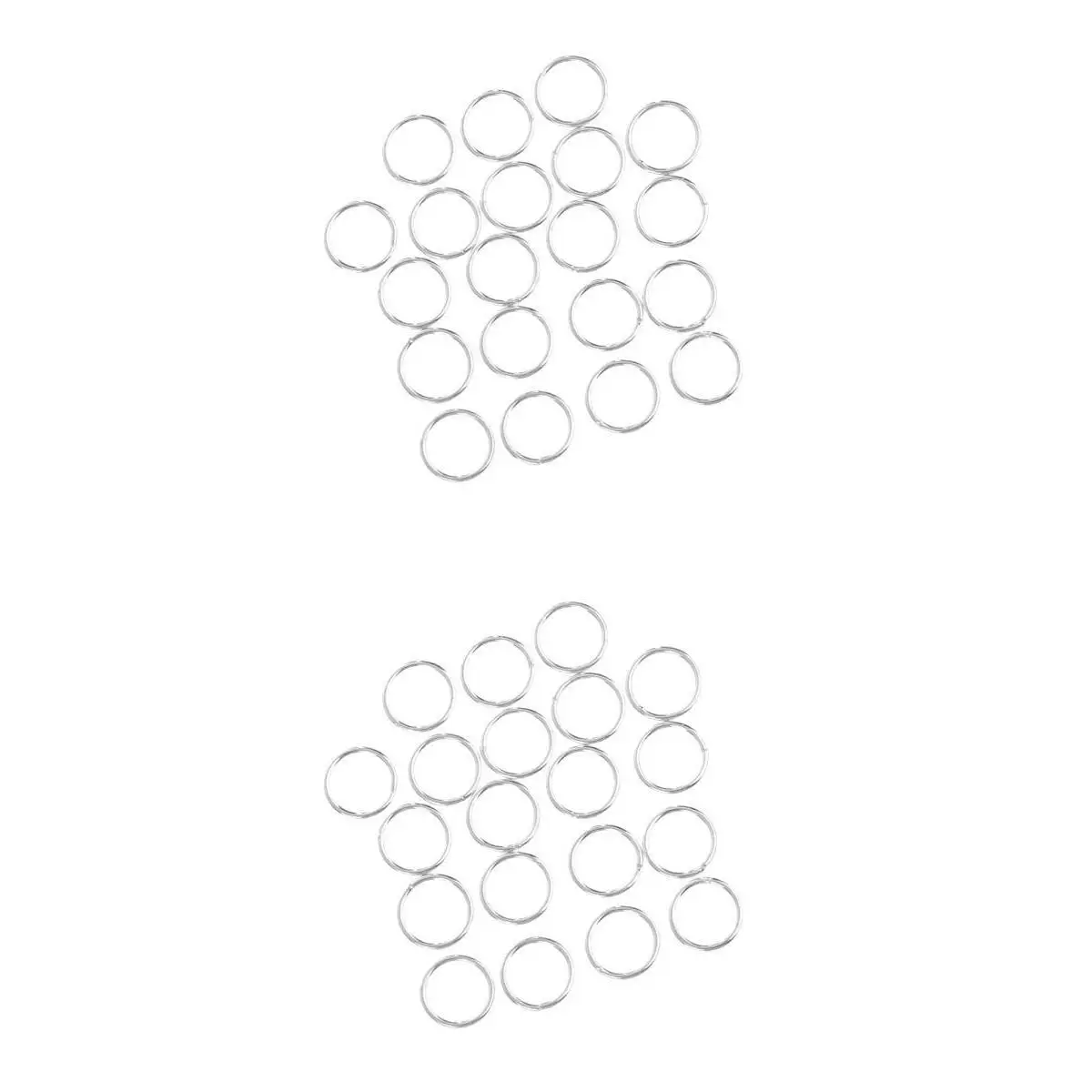 40 Pieces Metal Closed Jump Rings Jewelry Making Findings for DIY Crafts 4mm 5mm