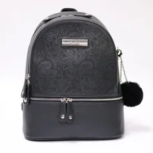 Стиль рюкзак женская сумка через плечо пушистый шар кулон тренд ручной рюкзак женская