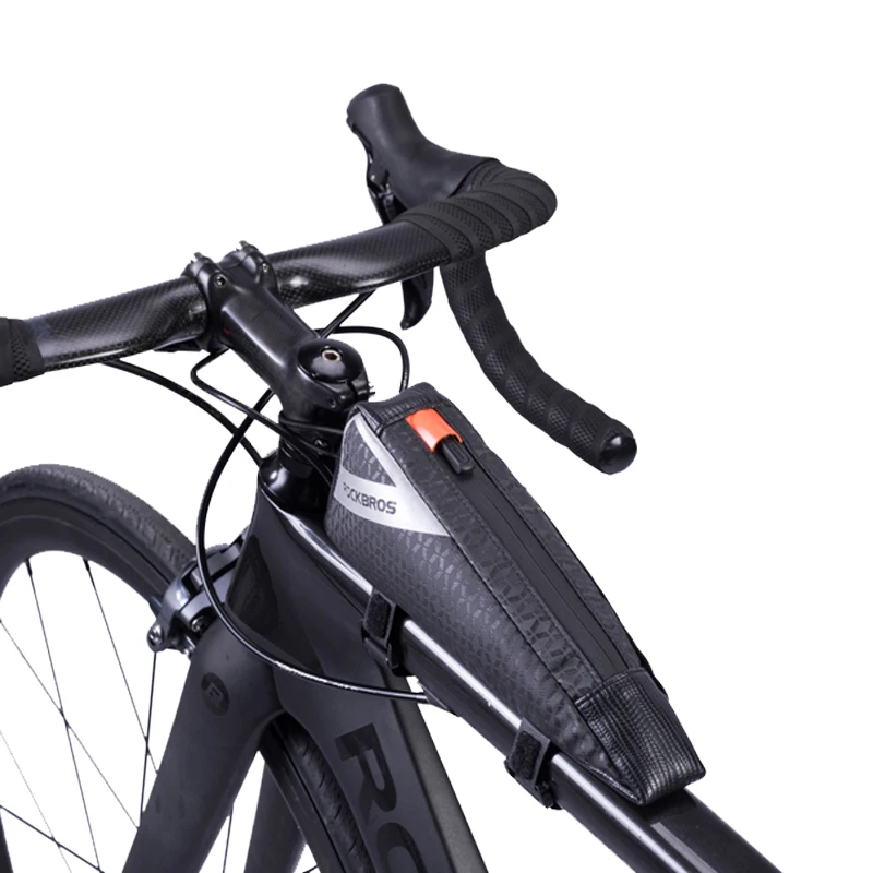ROCKBROS сумка для велосипеда Сверхлегкая мини размер Топ передняя Труба рама треугольная сумка переносная водоотталкивающая MTB Дорожная велосипедная сумка Паньер - Цвет: B57 Water repellent