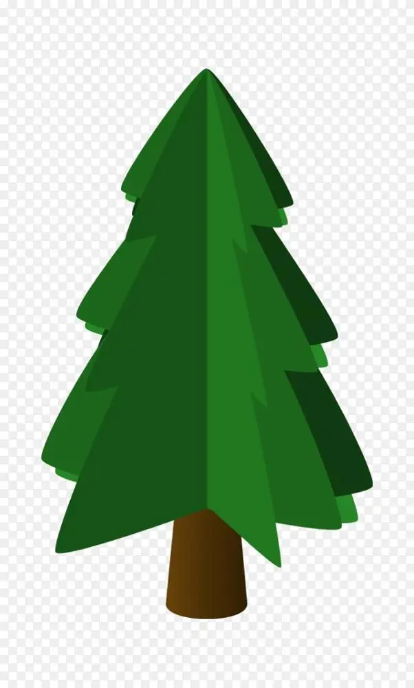 圣诞树冷杉剪贴画-椰子树剪贴画