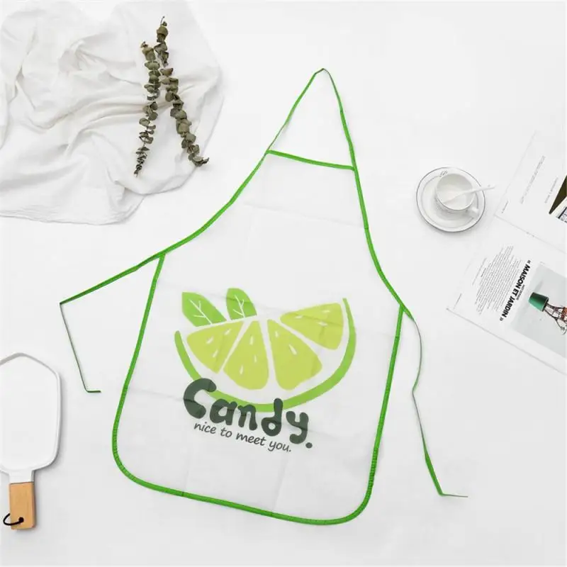 Cartoon Fruits Apron Waterproof Sleeveless Anti-oil Kitchen For Adults Kitchen Aprons Aprons For Women Cleaning Accessories