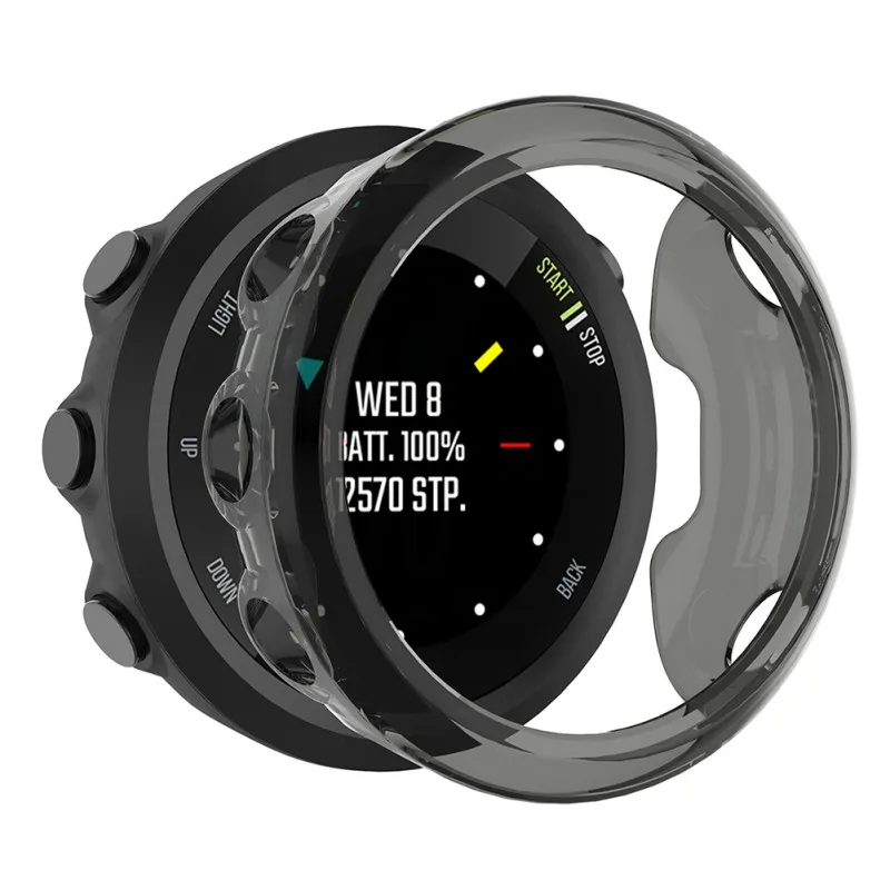 Hockproof прозрачный ТПУ чехол 42 мм совместимый для Garmin Forerunner 45S PC защитный чехол для часов 5 цветов