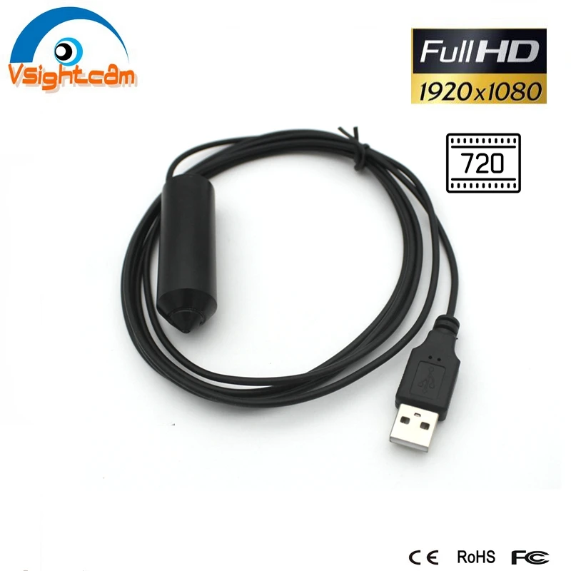 Мини 1080P 720P USB цилиндрическая камера 0 1 Lux UVC 2 для промышленного осмотра шлем