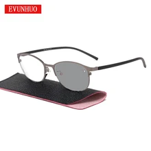 EVUNHUO фотохромные очки для чтения мужские и женские очки при дальнозоркости солнцезащитные очки обесцвечивание с диоптриями 1,0 1,5 1,75 2,0