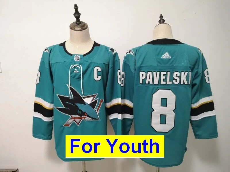 Детская Молодежная одежда Сан-Жозе Брент Бернс Erik Karlsson Joe Thornton Logan от кутюр Joe Pavelski Evander Kane - Цвет: as photo