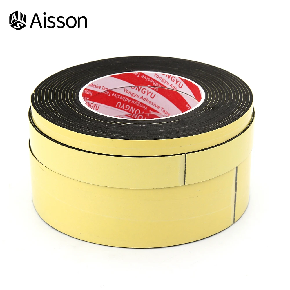 Adhesive Tape Adhesive Seal Strip Sealing Tape 1-3mm Thickness Sponge EVA Adhesive Tape Single Side Foam Anti-Collision Seal Strip 5/10/15/20/25/30/35/40mm