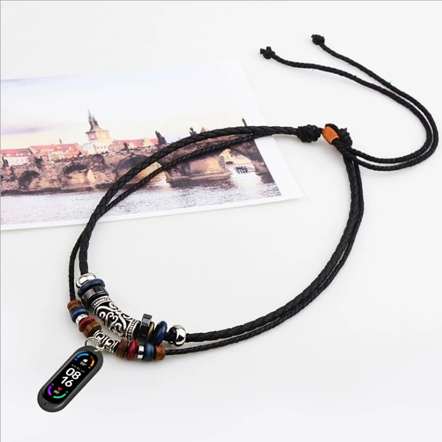 Elegant Leather Braided Bracelet Strap Replacement and Necklace Accessory