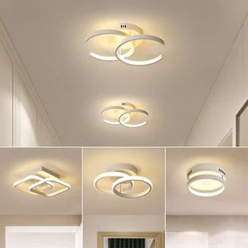 

Modern LED ceiling lights for Hallway Balcony Corridor Bedroom Acrylic LED ceiling lamp Black or White indoor lighting