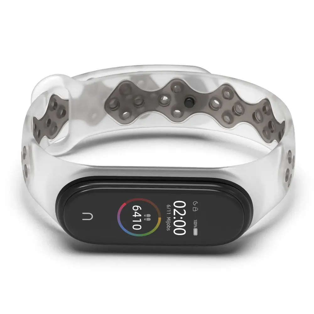 Спортивный силиконовый ремешок для Xiaomi Mi band 4 браслеты mi 3 аксессуары