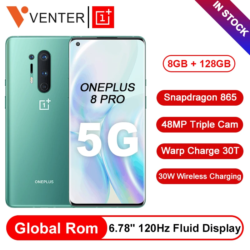 Глобальная Rom Oneplus 8 Pro 5G Смартфон Snapdragon 865 8G 128G 6,87 ''120Hz жидкий дисплей 48MP Quad 513PPI 30W Беспроводная зарядка Глобальная Rom Oneplus 8 Pro 5G Смартфон Snapdragon 865 8G 128G 6,87 ''120Hz жидкий дисплей 48MP Quad 513PPI 30W Беспроводная зарядка