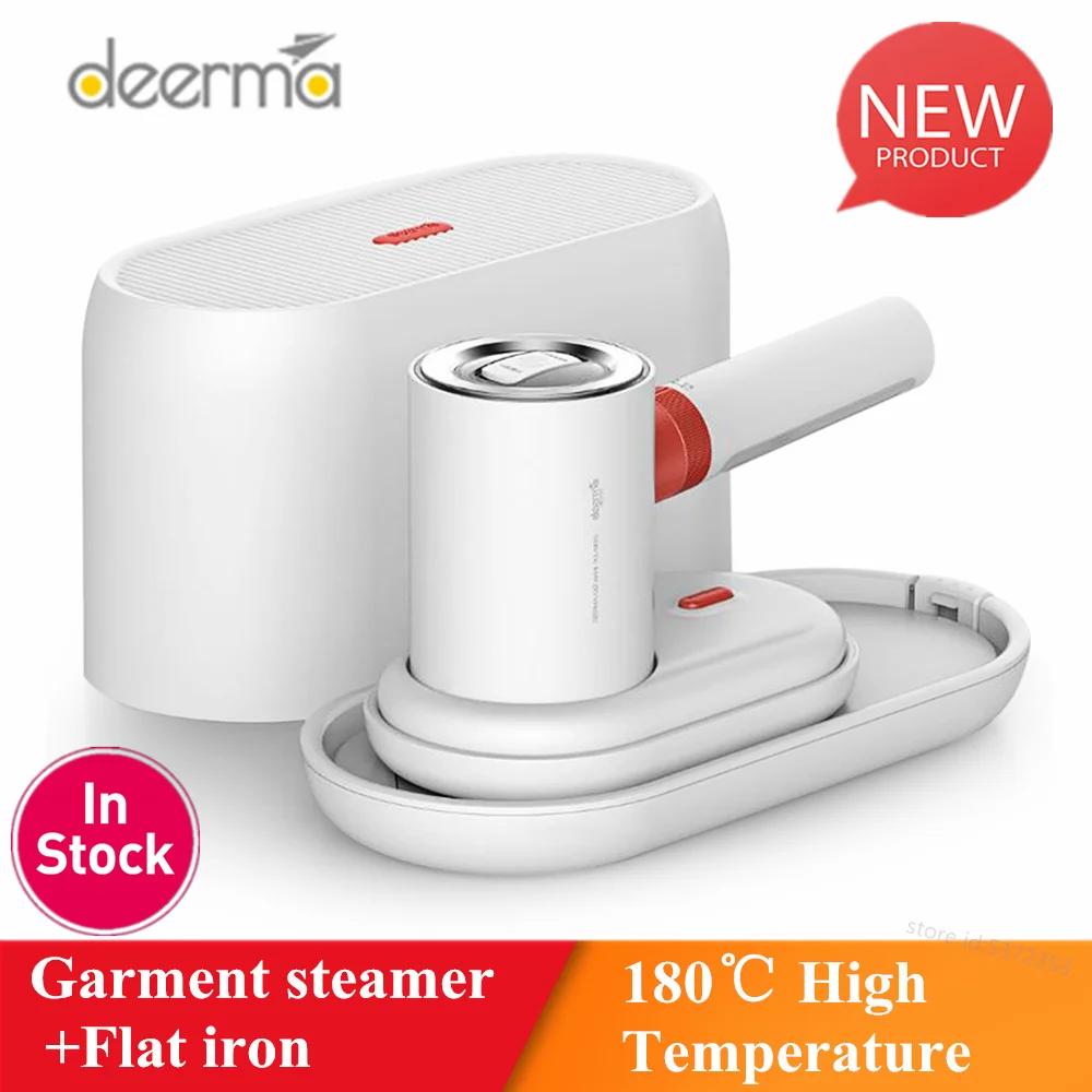 

Deerma HS200 2 In 1 Garment Steamers/ Flat Iron 1000W Portable Steam Ironing Machine 110ml Water Tank 1000W 180℃ For Travel Home