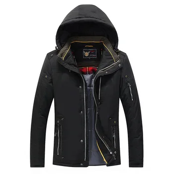 

2020 new winter jacket men's thick cotton high-quality hatless winter down jacket with zipper
