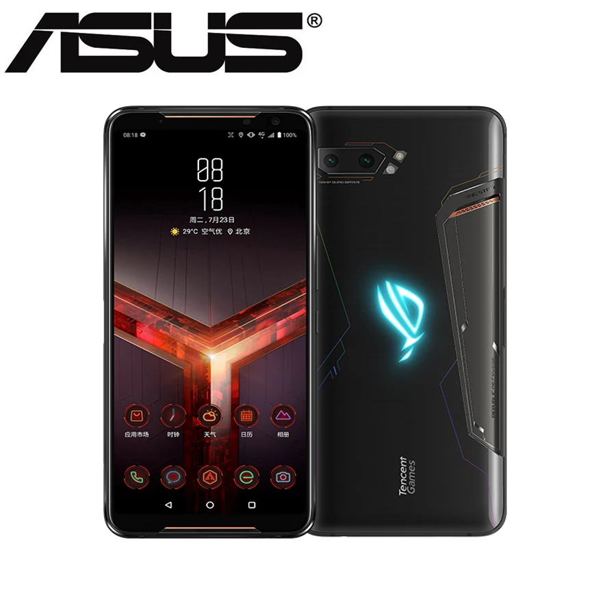 

ASUS ROG Phone 2 Smartphone 8GB RAM 128GB ROM Octa Core Snapdragon 855 Plus 6000mAh NFC Android9.0