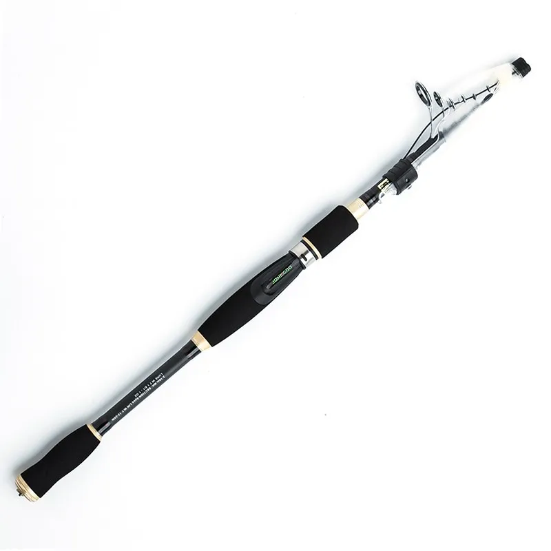 Travel Fishing Rod 1.8m-2.7m MH Hard Telescopic Fishing Rod Carbon Casting Rod 