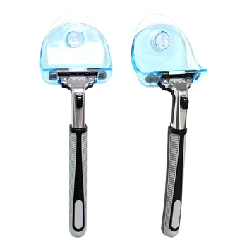 

Men Shaving Shaver Shelf Eco-Friendly Super Suction Cup Razor Holder Shower Rack Bathroom Suction Shaver Storage Sucker